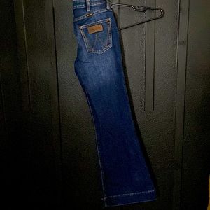 Dark Blue trouser boot wrangler pants